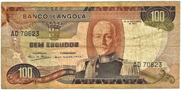 Angola - 100 Escudos - 24.11.1972 - Pick 101 - Série AD - Marechal Carmona - PORTUGAL - Angola