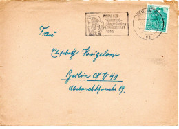 63432 - DDR - 1955 - 10Pfg Fuenfjahrplan A OrtsBf BERLIN - MONAT DER DEUTSCH-SOWJET. FREUNDSCHAFT 1955 - Covers & Documents