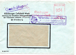 63434 - DDR - 1950 - 24Pfg AbsFreistpl A FensterBf EILENBURG - ... , M PropStpl "Werde Auch Du Mitglied..." - Briefe U. Dokumente