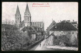 AK Mühlhausen /Thür., Diakonat Und Untermarktkirche  - Muehlhausen