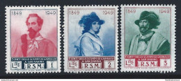 1952 SAN MARINO, N° 358/I-360/I , Garibaldi 3 Valori RUOTA III° TIPO , MNH** - Plaatfouten En Curiosa