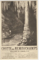REMOUCHAMPS : Carte Publicitaire De La Grotte - Aywaille