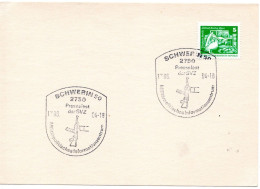 63460 - DDR - 1984 - 5Pfg Kl.Bauten EF A BlankoKte SoStpl SCHWERIN - PRESSEFEST DER SVZ ... - Covers & Documents