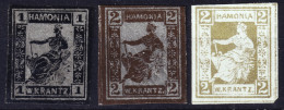 ALLEMAGNE / DEUTSCHLAND - 1883 HAMBURG Hamonia Privatpost Ausgabe - 3 Werten - Ungebrauchte ** - Hambourg