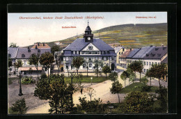 AK Oberwiesenthal, Rathaus-Hotel Am Marktplatz Und Fichtelberg  - Oberwiesenthal