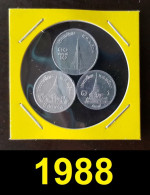 Thailand Coin 1-5-10 SATANG Aluminum Year 1988 - Tailandia