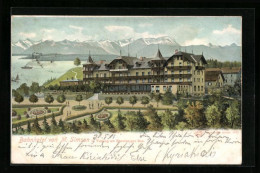 AK Tutzing / Starnberger See, Bahnhotel Von M. Simson  - Tutzing