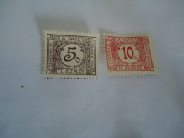 BELGIAN  CONGO  MLN 2  STAMPS TE  BETALEN DUE - Autres & Non Classés