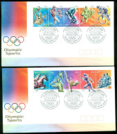 Australia 2000 Summer Olympic Sports 2xFDC - Ersttagsbelege (FDC)