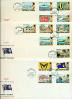 Gilbert Is 1976 Pictorials Inscribed The Gilbert Islands 3x FDC(XL) - Îles Gilbert Et Ellice (...-1979)