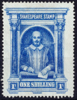 ROYAUME-UNI / UNITED KINGDOM - Ca.1899-1910s "SHAKESPEARE STAMP" 1sh. Blue (Holy Trinity Church, Stratford-upon-Avon) - Cinderellas