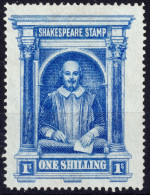 ROYAUME-UNI / UNITED KINGDOM - Ca.1899-1910s "SHAKESPEARE STAMP" 1sh. Blue (Holy Trinity Church, Stratford-upon-Avon) - Werbemarken, Vignetten