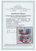 Sudetenland: MiNr. 52-54, Gestempelt, Handstempelaufdruck - Zeitungsmarken - Sudetes