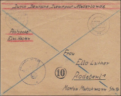 Durch Deutsche Dienstpost NL - Postsache Einsatz Westen - Postschutz - Other & Unclassified