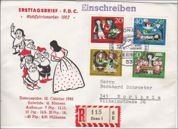 Ersttagsbrief 1962 FDC Wohlfahrtsmarken Als R-Brief - Other & Unclassified