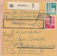 BiZone Paketkarte 1948: Thalkirchen Nach Grünwald, Mit Notpaketkarte - Storia Postale