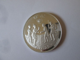 Rare! Ethiopia 20 Birr 1972 Year Of The Child-Proof Silver/Argent Coin,diam.=38 Mm,weight/poids=23.24 Gr.mintage=1400pcs - Ethiopie