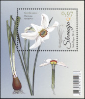 Slovenia 2016. Wild Daffodil (MNH OG) Souvenir Sheet - Slovenia