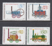 Bulgaria 1983 - Historic Steam Locomotives, Mi-Nr. 3213/16, MNH** - Nuevos