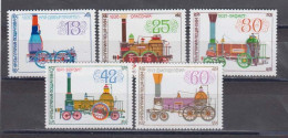 Bulgaria 1984 - Historic Steam Locomotives, Mi-Nr. 3278/82, MNH** - Neufs