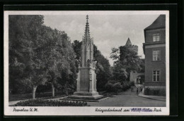 AK Prenzlau U. M., Kriegerdenkmal Am Park  - Prenzlau