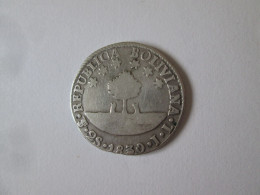 Bolivia 2 Soles 1830 Silver/Argent Coin - Bolivië