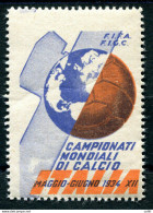 Calcio - Erinnofilo Dei Campionati Mondiali Di Calcio Del 1934 - Nuevos