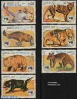 Laos 1984 Ausipex, Animals 7v, Mint NH, Nature - Various - Animals (others & Mixed) - Philately - Maps - Geografía