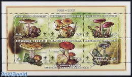 Togo 1997 Scouting, Mushrooms 6v M/s, Mint NH, Nature - Sport - Mushrooms - Scouting - Funghi