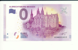 Billet Souvenir - 0 Euro - XENQ - 2017-1 - ALBRECHTSBURG MEISSEN - N° 2853 - Mezclas - Billetes