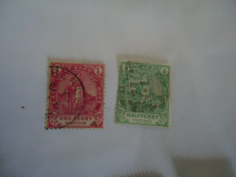 CAPE OF GOOD HOPE   UDED 2 STAMPS  WITH POSTMARK NUBER 12 - Cap De Bonne Espérance (1853-1904)