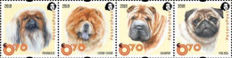 Finland 2018 Year Of Dog Chinese New Year Peterspost Strip Of 4 Stamps MNH - Ongebruikt