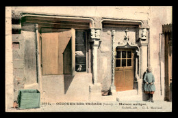 45 - OUZOUER-SUR-TREZEE - MAISON ANTIQUE - CARTE COLORISEE - GODARD EDITEUR CLICHE L. MARCHAND - Ouzouer Sur Loire