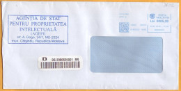 2018 Moldova Moldavie Moldau  ATM  Service Franking. Machine Stamp. Posta Moldovei Cover - Vignette [ATM]