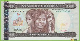 Voyo ERITREA 10 Nakfa 1997 P3 B103a AH UNC - Erythrée