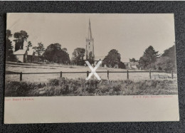 EAST BRENT CHURCH OLD B/W POSTCARD SOMERSET 1903 - Otros & Sin Clasificación