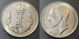 Monnaie Luxembourg - 1971 - 5 Francs Jean - Luxemburgo