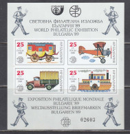 Bulgaria 1989 - History Of The Postal Service, Mi-Nr. Bl. 193, Imperforated, MNH** - Neufs