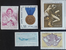 ITALIA 1973  CARUSO-MEDAGLIE D'ORO-CARAVAGGIO-GIORNATA FRANCOBOLLO-VIGNOLA - 1971-80:  Nuevos