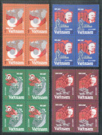 Blocks 4 Of Vietnam Viet Nam MNH Perf Stamps 1987 : 70th Anniversary Of October Revolution Of USSR / Lenin (Ms524) - Vietnam