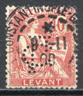 REF 087 > LEVANT < N° 14 Ø Perforé CL < Oblitéré Cachet Partiel Constantinople < Ø Used < Type Mouchon - Usati