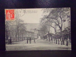 07275  . LES VANS . PLACE LEOPOLD OILIER . OBLITEREE 1934 . ANIMEE - Les Vans