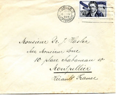 Lettre Avec Cachet De Zurich Hauptbahnhof1928 Pour Montpellier France- Pro Juventute 1927 N°44 Jean Henri Pestalozzi - Cartas & Documentos