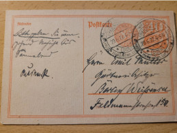 Postkarte 1922 - Cartes Postales