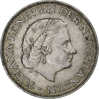 Pays-Bas, Juliana, 2-1/2 Gulden, 1966, Utrecht, Argent, TTB+, KM:185 - 1948-1980 : Juliana