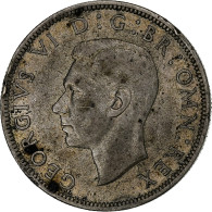 Grande-Bretagne, George VI, 1/2 Crown, 1942, Argent, TTB, KM:856 - K. 1/2 Crown