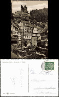 Ansichtskarte Monschau/Eifel Montjoie Ortsansicht, Rurpartie Mit Haller 1956 - Monschau