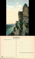 Ansichtskarte Rathen Basteifelsen (Sächsische Schweiz) Blick Zur Elbe 1910 - Rathen