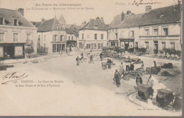 51 - VERTUS - PLACE DU MARCHE ET RUE THIERS ET RUE D EPERNAY - Vertus