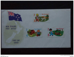 Nieuw-Zeeland Nouvelle-Zélande New Zealand 1975 FDC Enfants Kinderen Yv 639-641 - Other & Unclassified